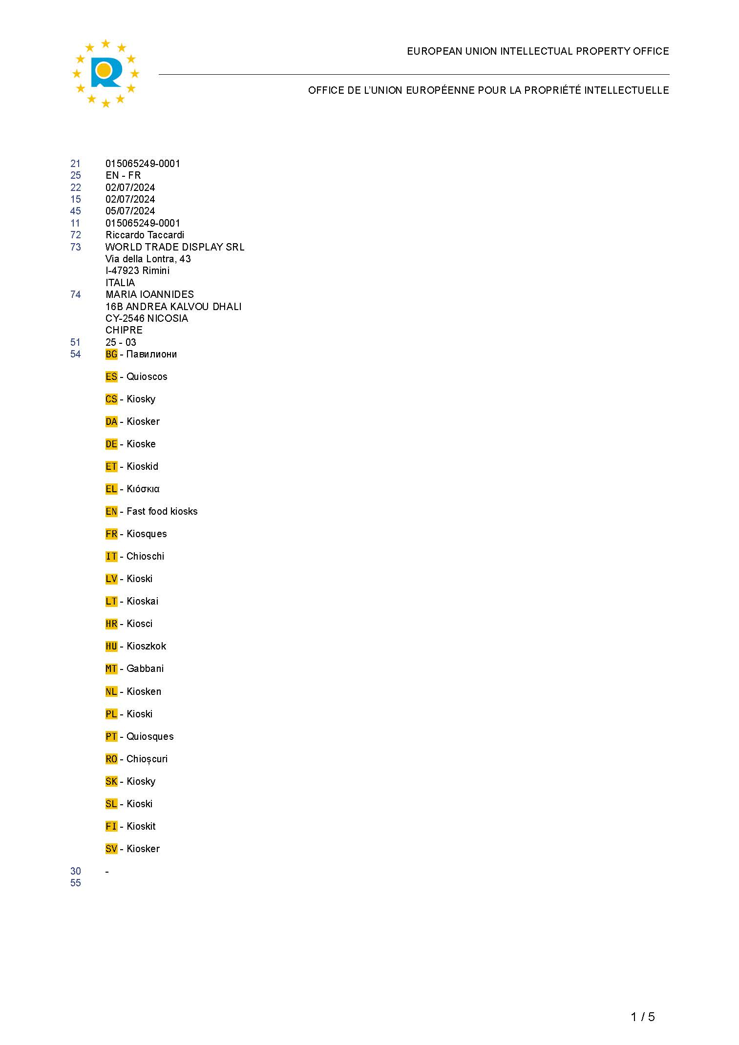 EUROPEAN UNION INTELLECTUAL PROPERTY OFFICE CERTIFICATE OF REGISTRATION_Pagina_2